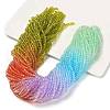 Transparent Painted Glass Beads Strands X1-DGLA-A034-T3mm-A12-1