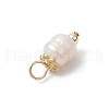 Natural Cultured Freshwater Pearl Rice Pendants PALLOY-JF03919-02-5
