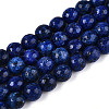 Dyed Natural White Jade Beads Strands G-T139-8mm-60-18-4