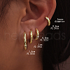4 Pcs Simple Sterling Silver Hoop Earrings IV9151-1-4