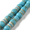 Synthetic Turquoise Dyed Beads Strands G-E594-03-1