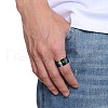 Rainbow Color Pride Flag Word Love Rotating Enamel Finger Ring RABO-PW0001-034E-4