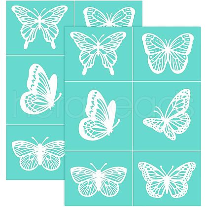 Self-Adhesive Silk Screen Printing Stencil DIY-WH0173-021-D-1