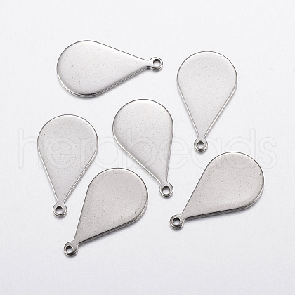 Tarnish Resistant 304 Stainless Steel Stamping Blank Tag Pendants STAS-L200-92P-1