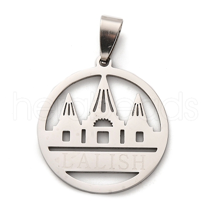 201 Stainless Steel Pendants STAS-V014-05P-1