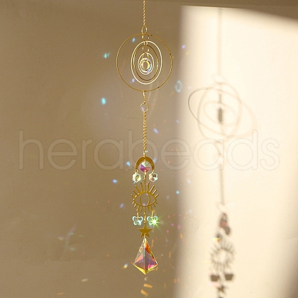 Brass with Iron Chain Hanging Ornaments PW-WG7B2F5-02-1