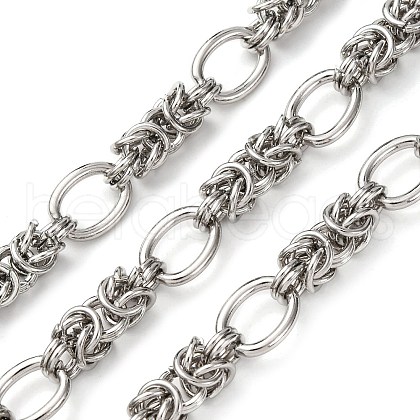 304 Stainless Steel knot with Oval Link Chains CHS-S012-06P-1