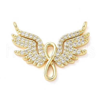 Brass Micro Pave Cubic Zirconia Pendants KK-D357-30G-1