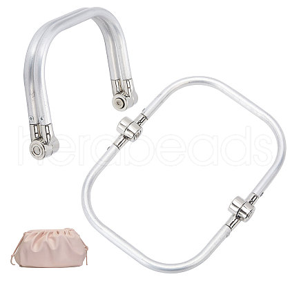 Aluminium Alloy Tube Purse Frames DIY-WH0569-58A-1