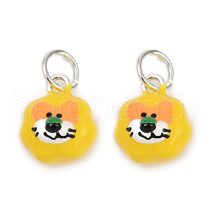 Alloy Enamel Animal Cartoon Charms PALLOY-R158-04S-03-1