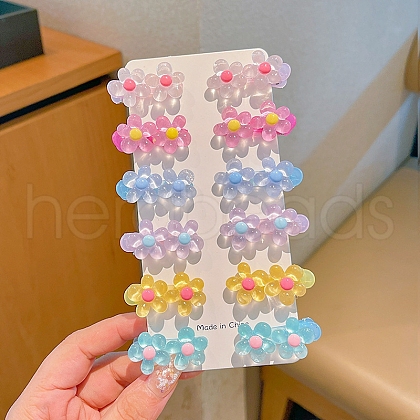 12Pcs Acrylic Alligator Hair Clips PW-WG39D48-02-1