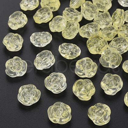Transparent Baking Painted Glass Beads X-GLAA-S190-022-A09-1