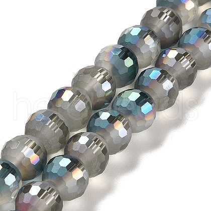 Electroplate Glass Beads Strands EGLA-Z001-03A-HP01-1