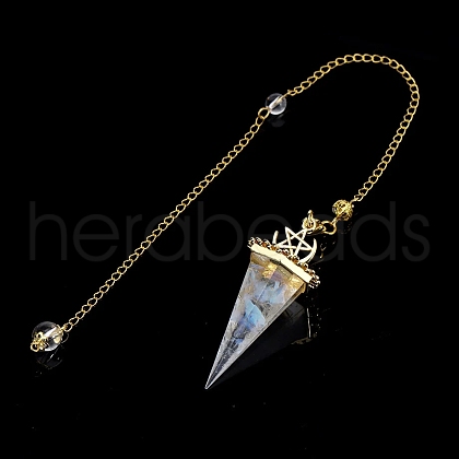 Resin Pointed Dowsing Pendulums PW-WGD4C0F-25-1