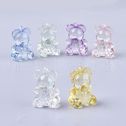 Transparent Acrylic Pendants PACR-R246-001-1