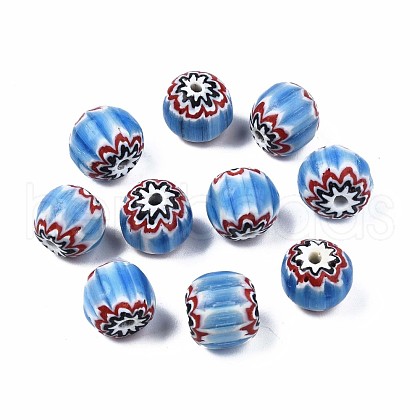 Handmade Millefiori Lampwork Beads LAMP-S197-006-1