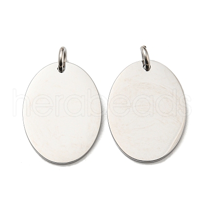 Non-Tarnish 304 Stainless Steel Stamping Blank Tag Pendants STAS-L022-182P-1