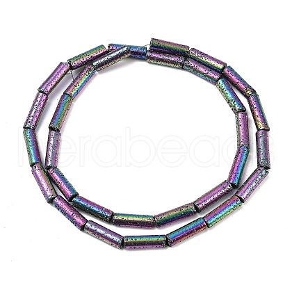 Electroplated Natural Lava Rock Beads Strands G-K388-03B-09-1