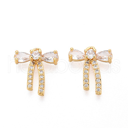 Brass Micro Pave Cubic Zirconia Charms KK-N263-79B-G-1