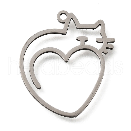 304 Stainless Steel Pendants STAS-S176-14P-1