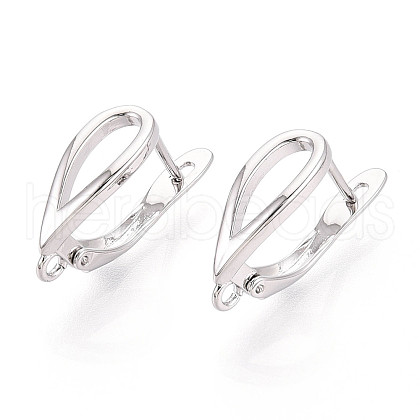 Brass Hoop Earring Findings KK-N267-27P-1