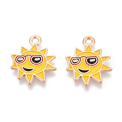 Alloy Enamel Pendants ENAM-T022-36-1