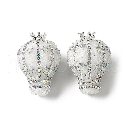 Opaque Acrylic Rhinestone Beads OACR-S048-03D-1