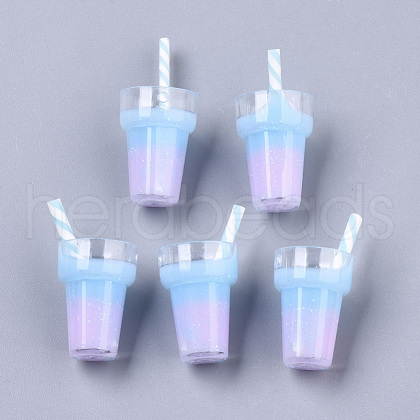 Imitation Juice Glass Pendants CRES-S359-20E-1