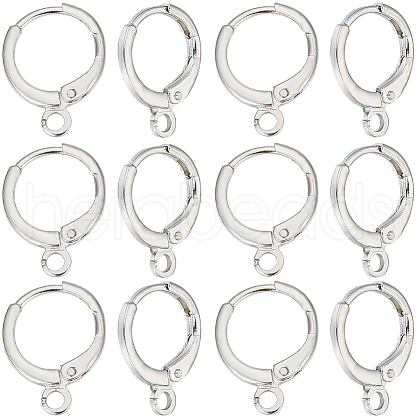 SUNNYCLUE 50Pcs Brass Leverback Earring Findings KK-SC0004-22P-1
