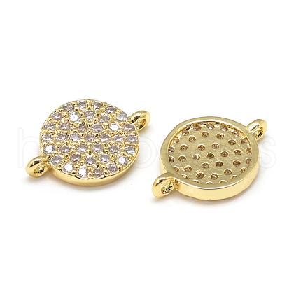 DIY Brass Micro Pave Cubic Zirconia Links DIY-S030-62G-1