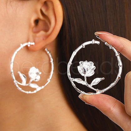 Alloy Stud Earrings WGE798E-06-1