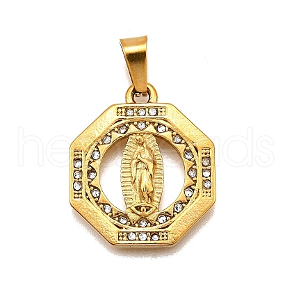 304 Stainless Steel Pendants STAS-B086-09A-G-1