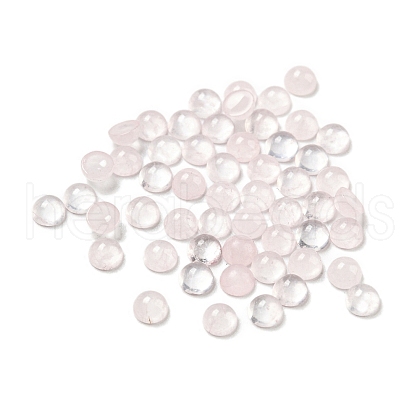 Natural Rose Quartz Cabochons G-Q173-01A-09-1