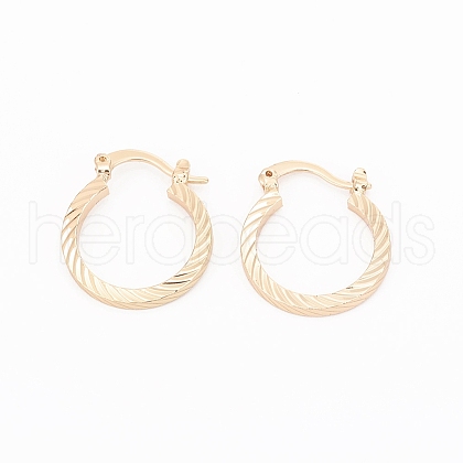 Brass Hoop Earrings EJEW-G268-01LG-1