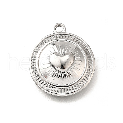 304 Stainless Steel Pendants STAS-C122-09P-1