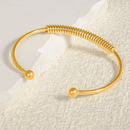 304 Stainless Steel Cuff Bangles RB9750-2-1