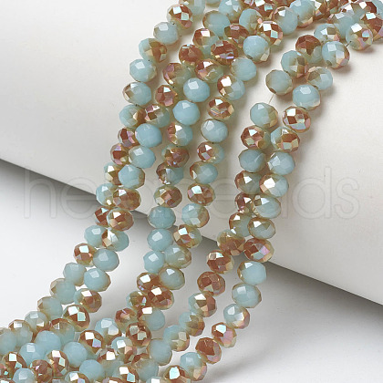 Electroplate Glass Beads Strands EGLA-A034-J4mm-J06-1