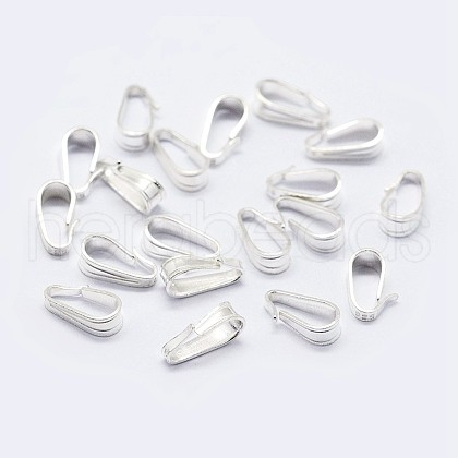 925 Sterling Silver Snap on Bails STER-F036-08S-4x8mm-1