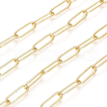Soldered Brass Paperclip Chains CHC-D025-03G-1