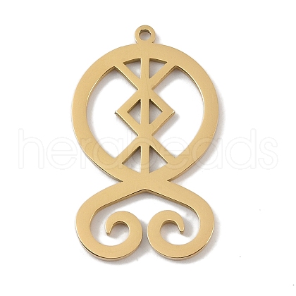 304 Stainless Steel Pendants STAS-B062-09G-1