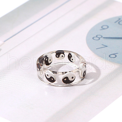Transparent Resin Finger Rings for Women FS-WGB67A3-02-1