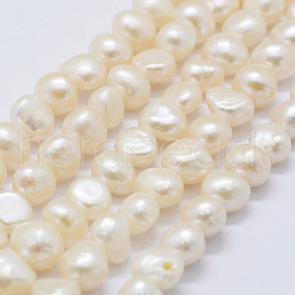 Natural Cultured Freshwater Pearl Beads Strands PEAR-K004-11A-1