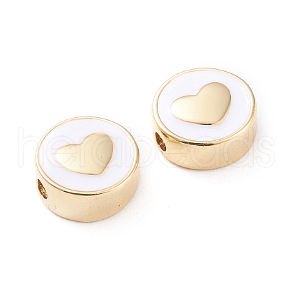 Brass Enamel Beads X-KK-F814-06G-1