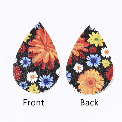 PU Leather Big Pendants X-FIND-T058-B01-1