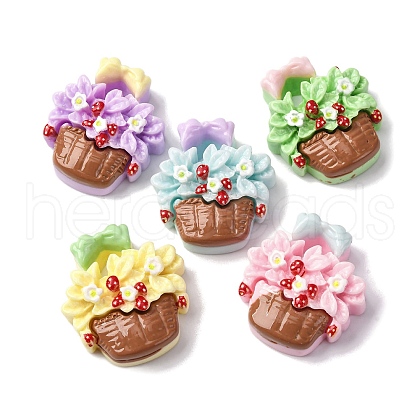 Opaque Resin Cabochons CRES-V001-03-1