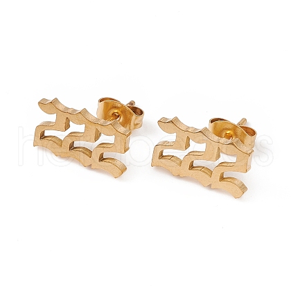 Number Earrings X-EJEW-F286-01C-G-1