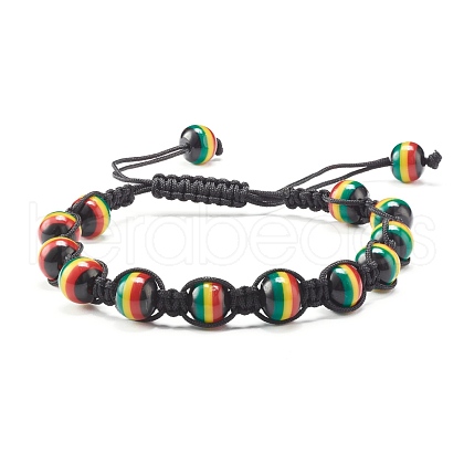 Adjustable Braided Beads Bracelets BJEW-JB07014-1