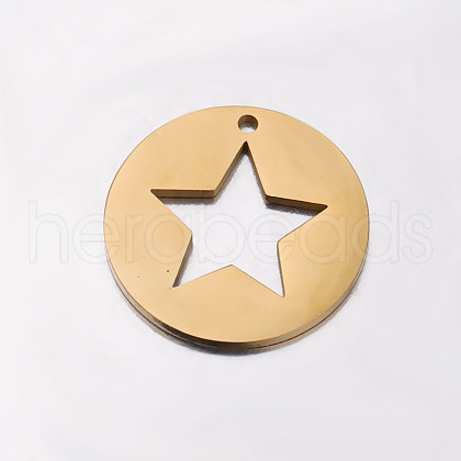 304 Stainless Steel Pendants FIND-PW0024-32B-1