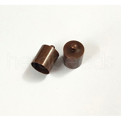 Brass Cord Ends X-KK-D219-12x8-R-NF-1