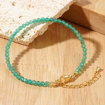 Natural Green Aventurine Beaded Bracelets for Women UZ0240-1